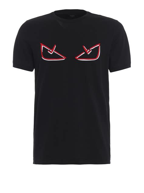 black fendi t shirt white eyes
